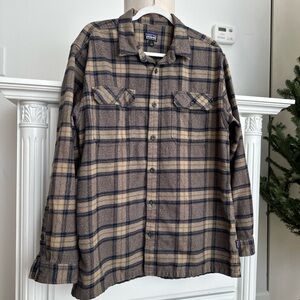 Patagonia ORGANIC COTTON PLAID FLANNEL SHIRT – SIZE L